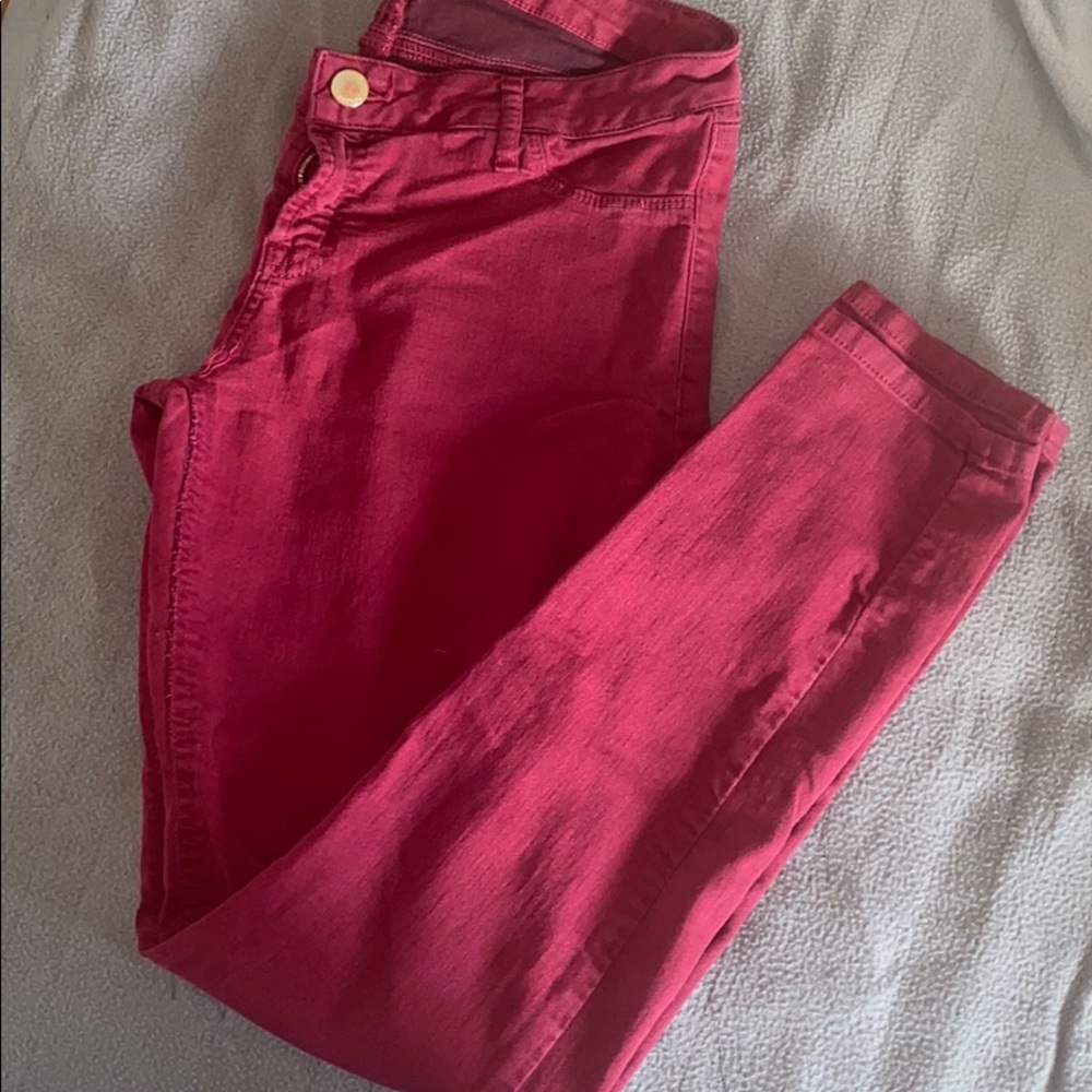Burgundy pants